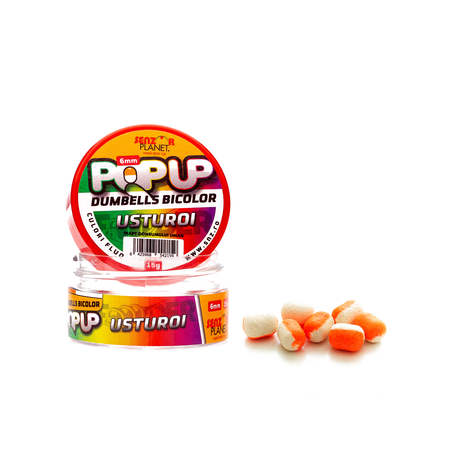 POP-UP DUMBELLS BICOLOR USTUROI 6mm 15g