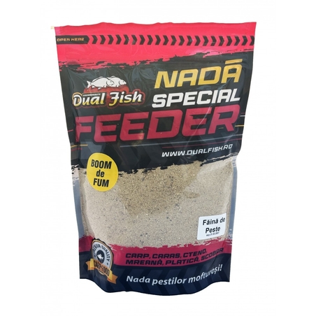 BOOM DE FUM NADA SPECIAL FEEDER, AROMA DE FAINA DE PESTE, 1KG, DUAL FISH