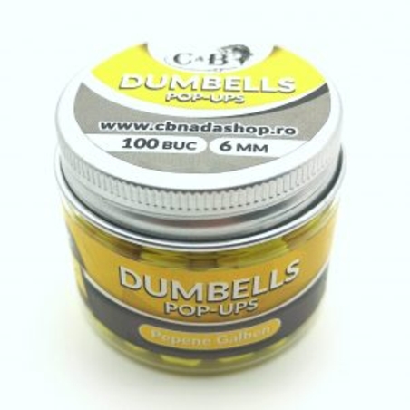Dumbells Pop-ups Pepene Galben 6mm 100 Buc.