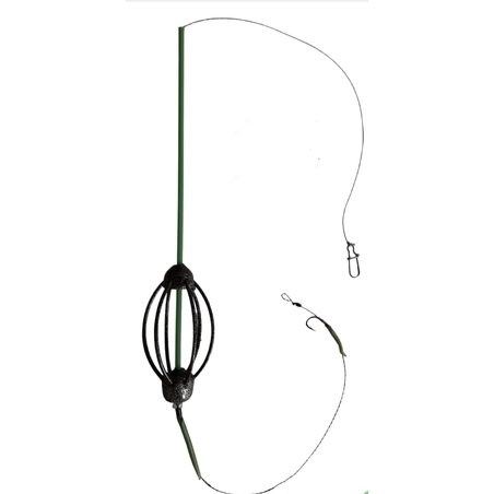 Montura crap 55g cu fir de par