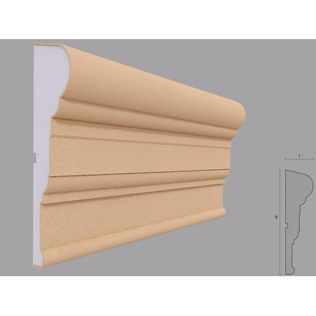 Brau decorativ de exterior F312 dimensiuni 250x66x2000mm