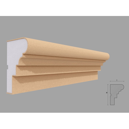 Ancadrament fereastra exterior F103 dimensiuni 120x80x2000mm