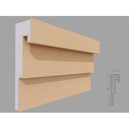 Brau decorativ de exterior F324 dimensiuni 250x70x2000mm