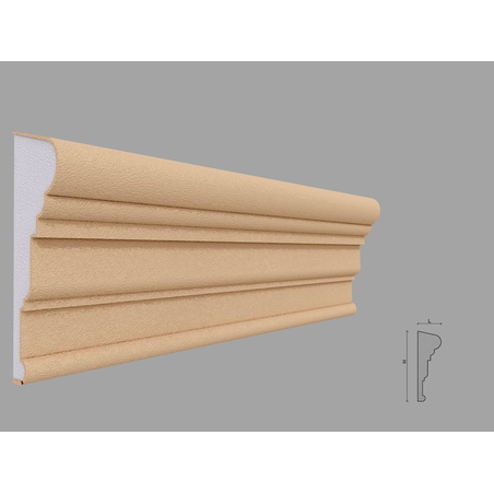 Brau decorativ de exterior F321 dimensiuni 150x45x2000mm