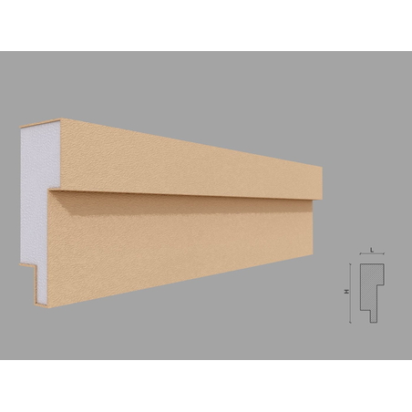 Brau decorativ de exterior F325 dimensiuni 150x50x2000mm