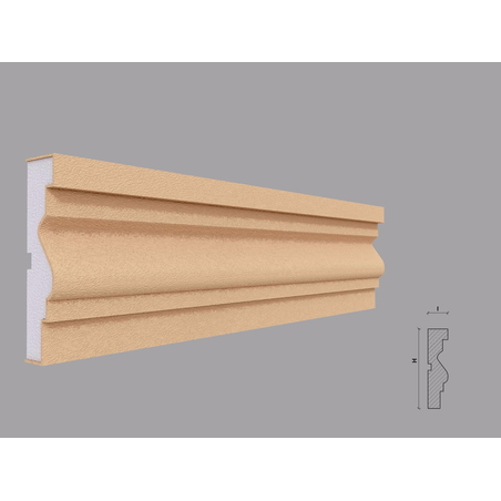 Ancadrament fereastra exterior F129 dimensiuni 120x30x2000mm