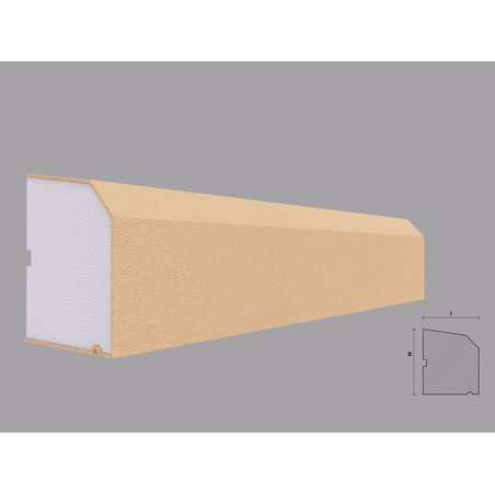 Solbanc/pervaz decorativ exterior PD213 dimensiuni 100x85x2000mm