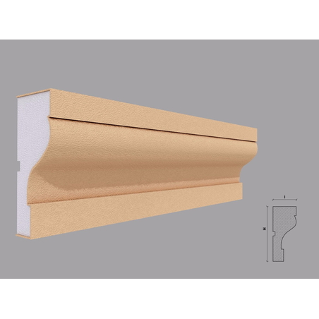 Ancadrament fereastra exterior F105 dimensiuni 130x55x2000mm