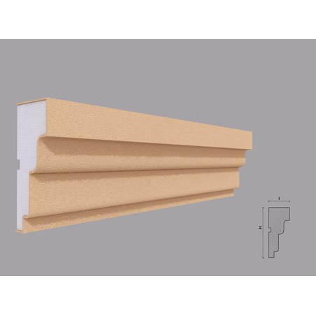 Ancadrament fereastra exterior F115 dimensiuni 120x50x2000mm