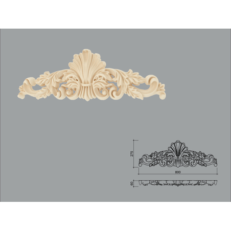 Accent decorativ de exterior DE23-800 dimensiuni 275x60x800mm