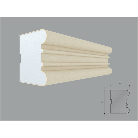 Brau decorativ de exterior F332 dimensiuni 120x100x2000mm