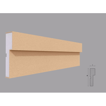 Ancadrament fereastra exterior F111 dimensiuni 125x35x2000mm