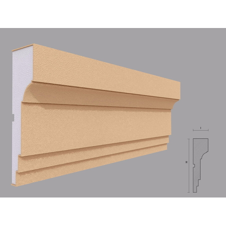 Brau decorativ de exterior F316 dimensiuni 178x50x2000mm