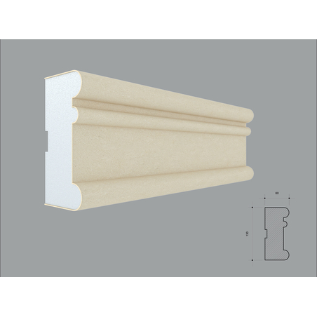 Ancadrament fereastra exterior FP143 dimensiuni 130x60x2000mm