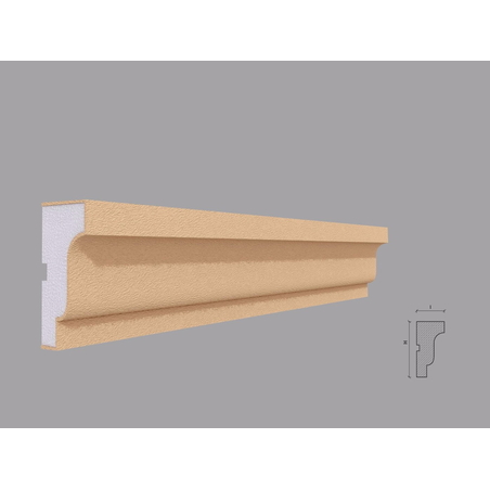 Ancadrament fereastra exterior F131 dimensiuni 80x40x2000mm