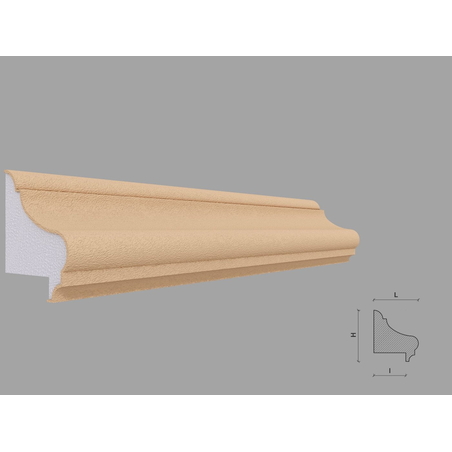 Brau decorativ de exterior soclu F329-30 dimensiuni 55x45x2000x30mm