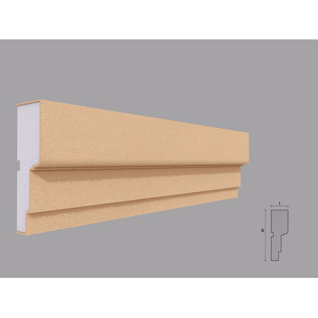 Ancadrament fereastra exterior F117 dimensiuni 140x40x2000mm