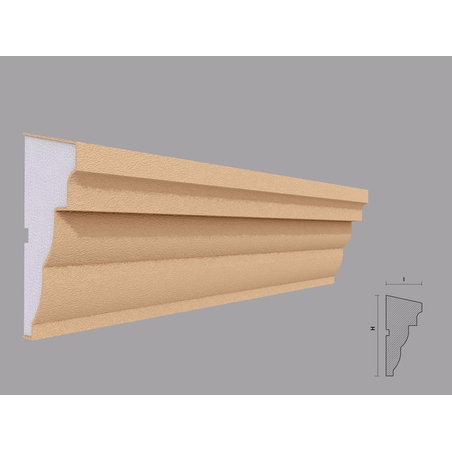 Brau decorativ de exterior F305 dimensiuni 135x60x2000mm