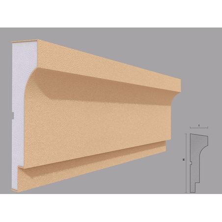 Brau decorativ de exterior F301 dimensiuni 200x60x2000mm