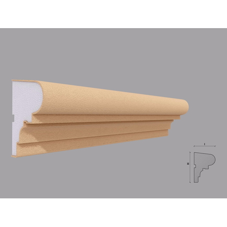 Solbanc/pervaz decorativ exterior PD205 dimensiuni 100x70x2000mm