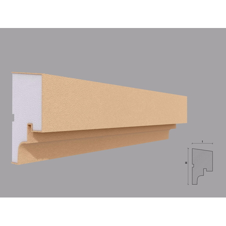 Solbanc/pervaz decorativ exterior PD208 dimensiuni 120x68x2000mm