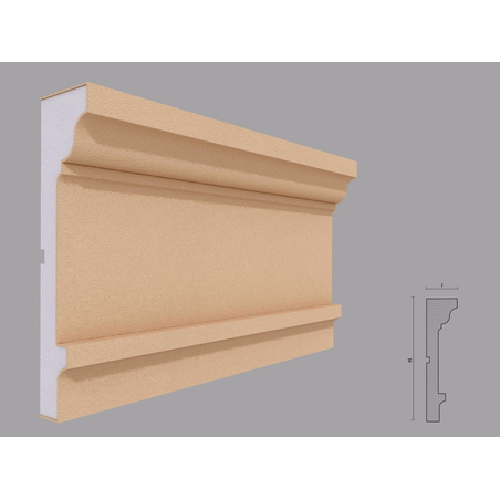 Cornisa decorativa de exterior C420 dimensiuni 260x67x2000mm