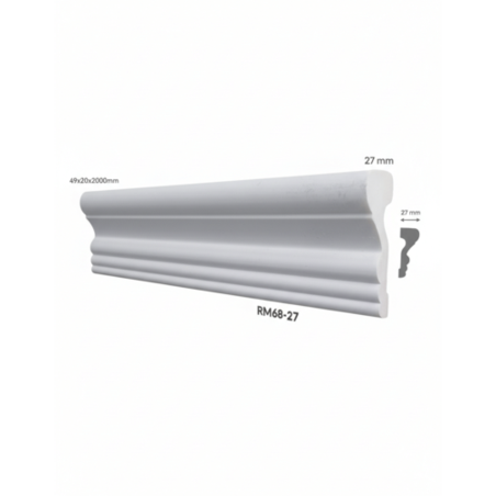 Brau poliuretan de interior RM68-27 dimensiuni 68x27x2000mm