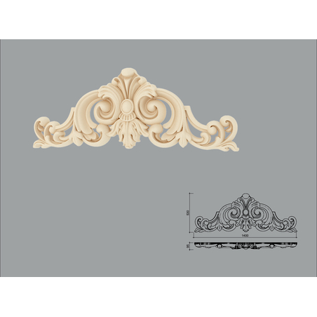 Accent decorativ de exterior DE20-1400 dimensiuni 530x95x1400mm
