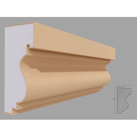 Solbanc/pervaz decorativ exterior PD223 dimensiuni 200x105x2000mm