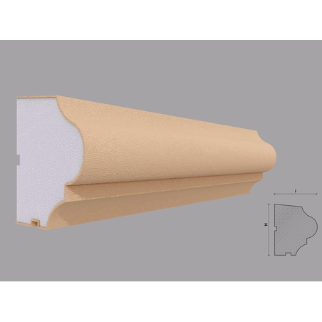 Solbanc/pervaz decorativ exterior PD215 dimensiuni 120x100x2000mm