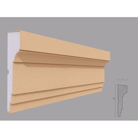 Brau decorativ de exterior F315 dimensiuni 175x50x2000mm