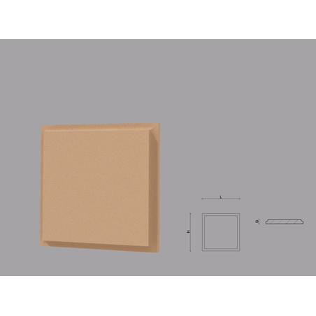 Coltar decorativ de exterior CL01 dimensiuni 250x33x250mm