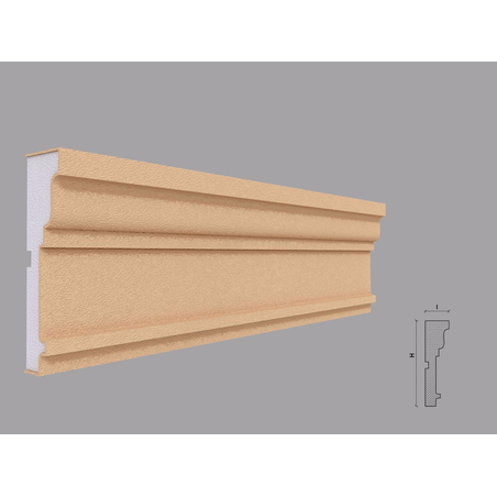 Ancadrament fereastra exterior F125 dimensiuni 130x36x2000mm