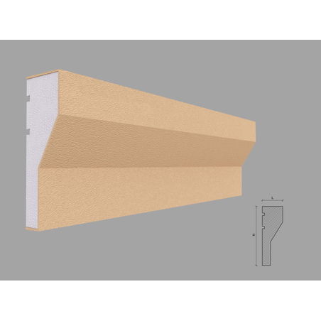 Ancadrament fereastra exterior FP137 dimensiuni 130x45x2000mm