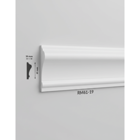 Brau poliuretan de interiorRM61-19 dimensiuni 61x19x2000mm