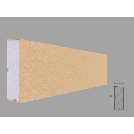 Solbanc/pervaz decorativ exterior PD218 dimensiuni 135x50x2000mm