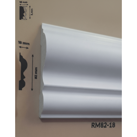 Brau poliuretan de interior RM82-18 dimensiuni 82x18x2000mm