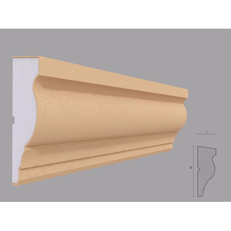 Brau decorativ de exterior F307 dimensiuni 160x60x2000mm