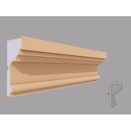 Ancadrament fereastra exterior F124 dimensiuni 130x60x2000mm