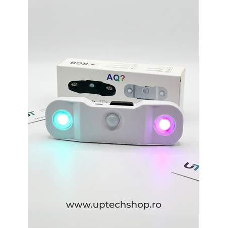 Lumină magnetică LED cu senzor de mișcare RGB