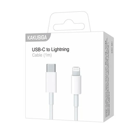 Cablu Date si Incarcare, Type-C la Lightning Kaku KSC-981 -, PD20W, QC3.0, 1m, Alb