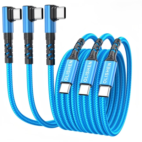 Cablu încărcător Type C, cablu USB C la USB C - Albastru