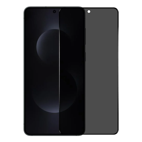 Folie Privacy Glass pentru Samsung Galaxy S26 Ultra, Antisoc, Compatibila Amprenta, Margini negre