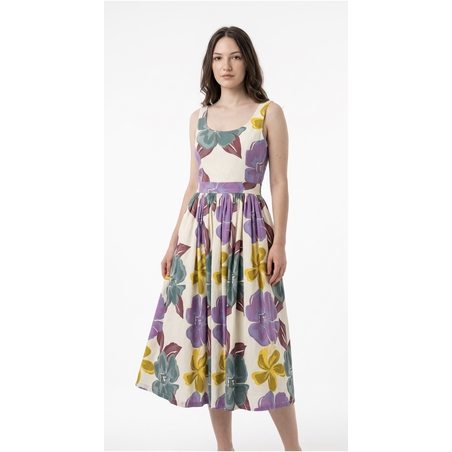 Rochie din in natural June