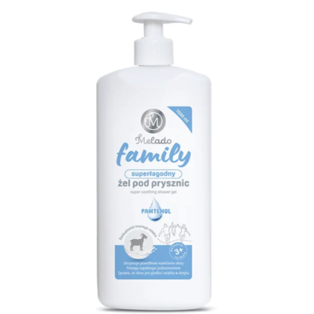 MELADO - Gel de dus family cu extract de lapte de capra, 1000ml