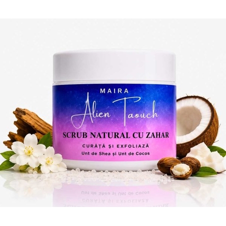 Scrub de Corp Emulsifiant cu Zahar Alien Touch Parfum Floral Intens 200g