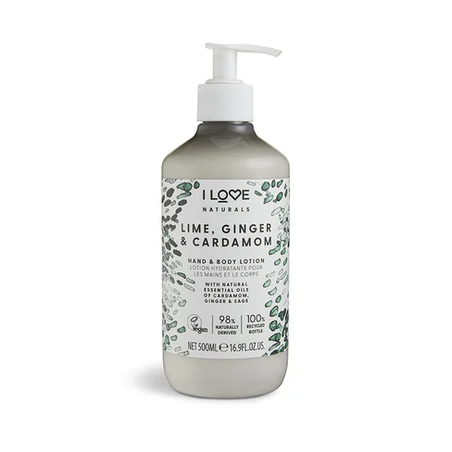 I Love Naturals Lime, Ginger & Cardamon Hand & Body Lotion 500 ml