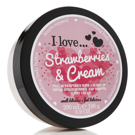 I Love Unt de corp Strawberry & Cream 200 ml