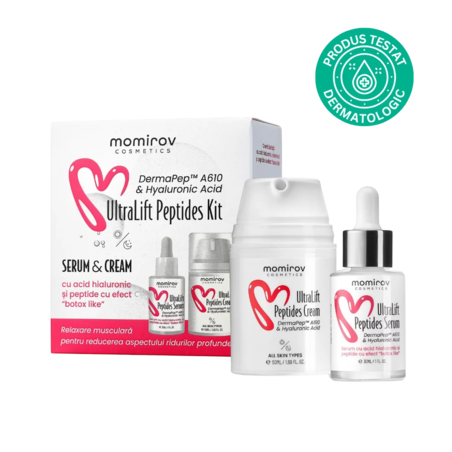 Momirov-Kit Ultralift Peptides cu ser și cremă pentru reducerea ridurilor