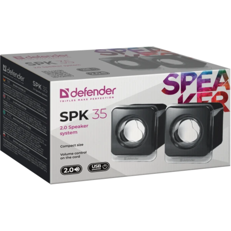 Zvučnici 2.0 USB Defender SPK-35, crni